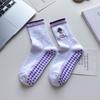 Meias de Yoga Personalizadas para Mulheres, Meias de Cano Médio para Outono e Inverno, Meias Esportivas Antiderrapantes Profissionais para Fitness Pilates para Mulheres, Meias para Chão Zhuji