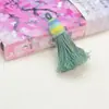 Série Cores de Primavera Borla de Algodão Pequeno Pingente DIY Fio de Algodão Torcido à Mão Borla Pingente de Colar Estilo Étnico Xizang Acessório