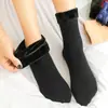 Calcetines de Felpa para Otoño e Invierno para Mujer, Espesos de Media Pantorrilla Calientes para Nieve, Calcetines Cortos, Artefacto para Piernas Desnudas Calcetines de Piso, Calcetines para Mujer para Protección contra el Frío