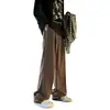 Pantalones Estilo Japonés Cityboy para Hombre Invierno Nuevos Holgados Casuales Limpiar Pierna Ancha Pantalones de Piso