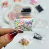 Partículas de Slime de Argila Macia Miniatura Decorativas de Coração Floco de Neve Enchimento DIY para Crianças Joias Quebradas