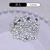 Huazi Corte Fundo Plano Formato Especial Diamante Joias Nail Art Flash K9 Mini Diamante Cor Luar Biselado Acessórios para Unhas Atacado