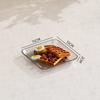 Bandeja Rectangular de Escritorio para Hogar Plato de Picnic Plato Cuadrado para Preparación de Alimentos Plato para Barbacoa Mascota Alto Transparente Grado Alimenticio Plato para Fruta
