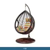 Cadeira de Balanço Suspensa Ninho de Pássaro, Balanço Cesta Suspensa, Simples Moderna para Exterior Interior Varanda Rede Preguiçosa, Móvel Cadeira de Balanço Reclinável