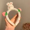 Diadema Nueva de Trébol de Cuatro Hojas y Cabeza de Kitty para Otoño e Invierno, Diadema para Lavarse la Cara en Dormitorio Estudiantil, Accesorios para el Cabello de Felpa Creativos y Lindos