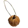 Tela de color nuevo transfronteriza calabaza con cuerda otoño Halloween festival decoraciones al por mayor simulación franela calabaza