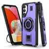 Funda de teléfono con soporte 360 para Samsung S25Ultra A55 con anillo de silicona integrado S24 Funda de teléfono magnética anticaídas