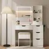 Amazon Suministro Transfronterizo Más Vendido Tocador Minimalista Moderno Gabinete de Almacenamiento Mesa de Maquillaje Venta al por Mayor de Fábrica