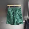 Pantalones Cortos de Cinco Puntos de Marca de Moda con Cordón Verano Casual Retro Elásticos Pantalones de Cinco Puntos Estilo Japonés Sueltos Multicolor Pantalones para Hombre