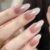 Vestindo peças de unhas avançado sentido chapeamento gradiente peças de unhas pequenas explosões de livros vermelhos adesivos de unhas falsas removíveis acabados atacado