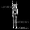 Medias de lencería sexy de comercio exterior europeo y americano nuevas correas jacquard hueco sexy calcetines de malla mono de malla w418