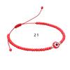 Pulsera Explosiva Europea y Americana ins Cuentas de Vidrio Cuentas de Cobre Ojos de Demonio Ajustable Tejida a Mano Cuerda de Mano para Transfronteriza