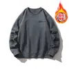Sudaderas de Gamuza para Hombre 2027 Nuevo Otoño Retro Americano Holgadas Versátiles Manga Larga Camiseta Ropa Base Superior
