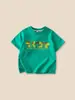 Conjunto de Verano Estilo Japonés para Niños Camiseta con Estampado de Dinosaurio de Dibujos Animados Pantalones Cargo Conjunto Casual Versátil Atractivo Moderno