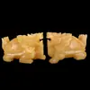 Piedra Cruda Natural Tallada de una Sola Pieza Jade Beige Dragón Tortuga Decoración para Sala de Estar Hogar Talla en Jade Vajilla de Jade Cabeza de Dragón Tortuga Adorno para Entrada