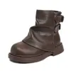 Botines cortos para niña, nueva colección otoño/invierno 2026, estilo coreano, inspirados en princesas, cómodos, versátiles, antideslizantes, con suela blanda, botas Martin