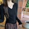 Camisa Blanca de Capa Interior con Cuello Nicho para Mujer Otoño e Invierno 2025 Nuevo Estilo Top Corto Ajustado y Chic