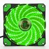 Ventilador de chasis de 15 luces LED, 12 cm, directo de fábrica, para escritorio, con serpentinas de colores deslumbrantes, silencioso, para computadora