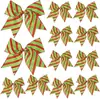 Decorações de Laço de Bolinhas de Natal Estilo Europeu e Americano Laço Acessórios de Natal Decoração de Caixa de Presente Decoração de Guirlanda de Árvore