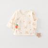 Ropa para Bebé Recién Nacido Jq Jingqi Talla 52 Camisa de Espalda Media Algodón Puro Sin Costuras Primavera y Otoño Top Estilo Monje