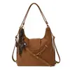 Mochila de moda de gran capacidad para mujer 2025 Otoño e Invierno Nueva Moda Versátil para Viajes Cotidianos Bolso de Hombro Estilo Occidental Bolso Tote