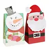 Produção de Caixa de Embalagem de Boneco de Neve de Natal, Produção de Caixa de Papel Kraft Cartão Branco, Impressão de Caixa de Papel Dobrável do Papai Noel