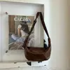 Bolso Cruzado de Hombro Único de Alta Moda para Mujer, Verano 2026, Moderno y Sencillo, Color Sólido, Versión Coreana, Bolso Único y de Moda Tipo Dumpling