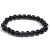 Pulsera de Obsidiana Natural Transfronteriza de Amazon al por Mayor para Hombres, Pulsera Simple y Elegante, Regalo, Hecha a Mano