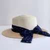 Sombrero de Paja Tejida con Bloques de Color, Cinta de Lunares, Moda, Ala Plana, Para Mujer, Verano, Casual, Versátil, Protección Solar, Sombrero de Paja, Sombrero de Sol para Vacaciones