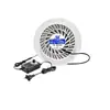Purificador de Aire DIY Elemento de Filtro 5S 220V a 12V para Eliminar Humo Alérgenos Velocidad Ajustable 20S Ventilador Redondo