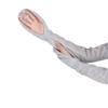 Guantes de seda de hielo de talla grande para mujer, con mangas de protección solar para conducir, sueltos y transpirables, con protección UV, mangas tipo herradura para exteriores