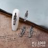 Joyería de Aleación Nueva para el Día de Todos los Santos Accesorios Europeos y Americanos Transfronterizos Retro Oscuro Gótico Alas de Demonio Calavera para Manicura