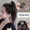 Corea del Sur ins corona metal cuentas de cristal clip de agarre para coleta alta horquilla para viajero clip para coleta de princesa tocado al por mayor