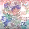 Mermaid Ji acrílico con purpurina mariposa DIY pegamento en crema accesorios pasador de pelo agujero zapatos parche decorativo fábrica al por mayor