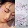 Pegatinas Faciales, Pegatinas de Diamantes para Maquillaje, Maquillaje Facial para Ojos, Diamantes Brillantes, Diamantes de Lágrima, Mariposa de Perlas para Maquillaje de Escenario, Pegatinas Faciales para Conciertos