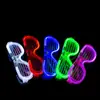 Óculos Flash Disco Brilhantes Atacado LED Luz Fria Persianas Bar Suprimentos Fluorescentes Ktv Brinquedos de Torcida Transfronteiriço