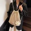 La bolsa tejida súper popular del verano para mujer, nuevo modelo 2026, estilo artístico, bolsa de playa tejida para vacaciones, bolso de hombro y cruzado
