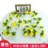 Enredadera Artificial de Rosas Transfronteriza con 45 Cabezas, Tiras de Flores de Seda Bicolor, Enredadera de Peonías para Ocultar Imperfecciones, Decoración de Techo para Aire Acondicionado