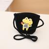 Outono e inverno novo chapéu infantil bolsa conjunto de duas peças desenho animado chifres inverno lã chapéu meninas chapéu de malha doce