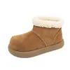 Botines impermeables, botas de nieve engrosadas 2026, zapatos de algodón de suela gruesa para mujer, estilo invierno, cálidos, antideslizantes y con forro de felpa, diseño nuevo