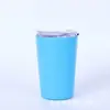 Copo de café americano de aço inoxidável 304 transfronteiriço a vácuo com tampa mini garrafa térmica simples portátil copo de leite atacado