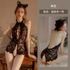 Lencería sexy europea y americana, mono sexy, uniforme de tentación, pijama de mujer, traje de encaje caliente 0037