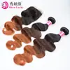 Fábrica Xuchang Atacado Perucas de Cabelo Humano Real Três Cores 1B/4/30 Onda Corporal Cabelo Humano Virgem