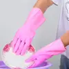 Luvas Domésticas Forradas com Lã, Luvas Quentes para Lavar Louça, Lavanderia, Lavar Louça, Limpeza, Luvas Espessas para Limpeza de Cozinha
