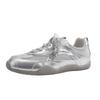 Mãe de uva com sapatos de treino estilo balé em couro femininos sapatos forrest gump sapatos brancos pequenos sapatos de pai sapatos femininos plus size 41-43