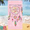 Toalha de Praia Listrada Estampada de Moda Transfronteiriça, Absorvente, Secagem Rápida, Toalha de Banho de Fibra Amiga da Pele, Microfibra Macia