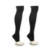 Calcetines de compresión Amazon calcetines de compresión hasta la rodilla para exteriores transfronterizos calcetines elásticos de punta abierta deportes correr ciclismo senderismo bolsas
