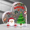 Mesa de jantar de acrílico com borboletas transfronteiriça mesa de cabeceira escrivaninha decoração presente Natal antigo transparente