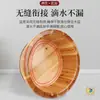 Tina Redonda de Madera de Cedro con Bordes Redondeados de 16 cm para Niños para Lavarse la Cara, Lavarse los Pies, Remojar los Pies, Baño de Pies, Tina Pequeña de Madera para Mujeres para Lavarse las Nalgas