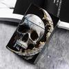 Caja de cigarrillos automática caja para 20 cigarrillos gruesos caja para guardar tarjetas caja para cigarrillos con imagen de calavera creativa soporte al por mayor